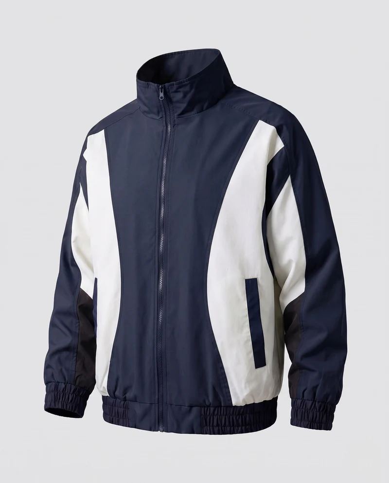 Männer Sportjacke mit hohem Kragen und elastischen Bündchen Drune
