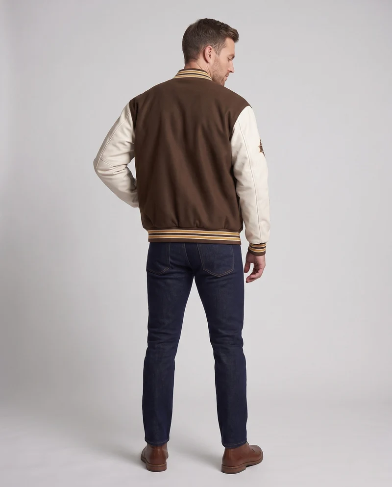 Herren Sportliche Collegejacke Drune