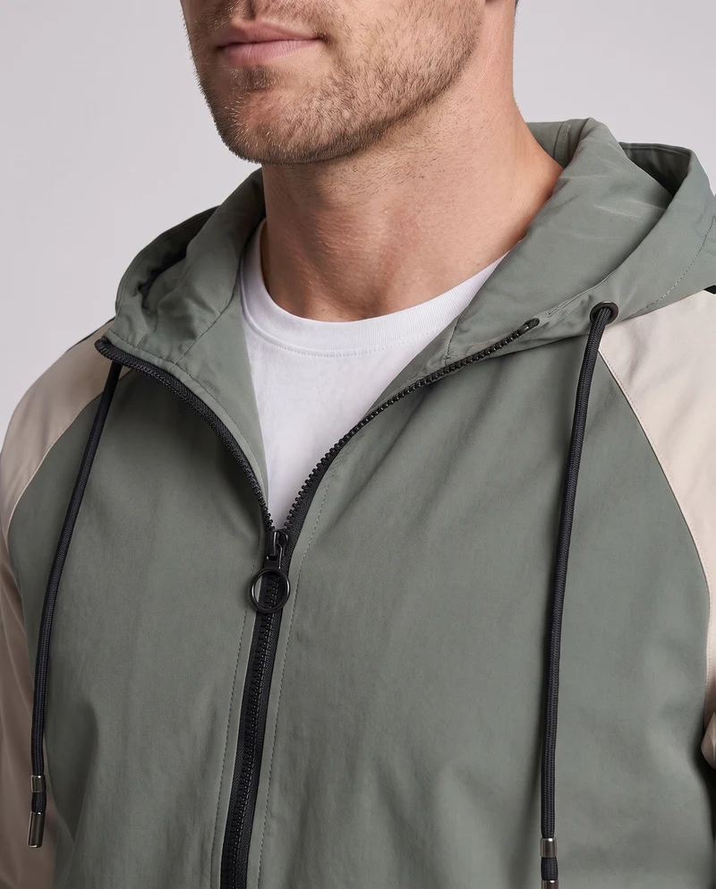 Herren Sportliche Kapuzenjacke mit Farbblockdesign Drune