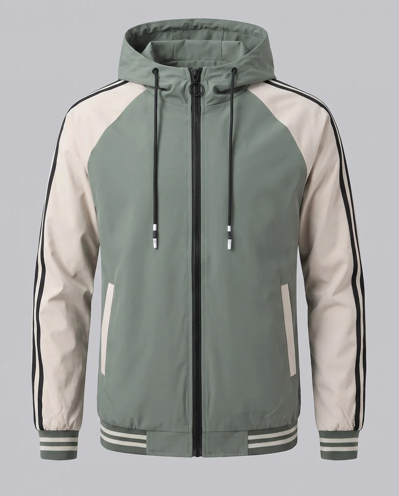 Leichte sportliche Herrenjacke mit Kapuze Drune