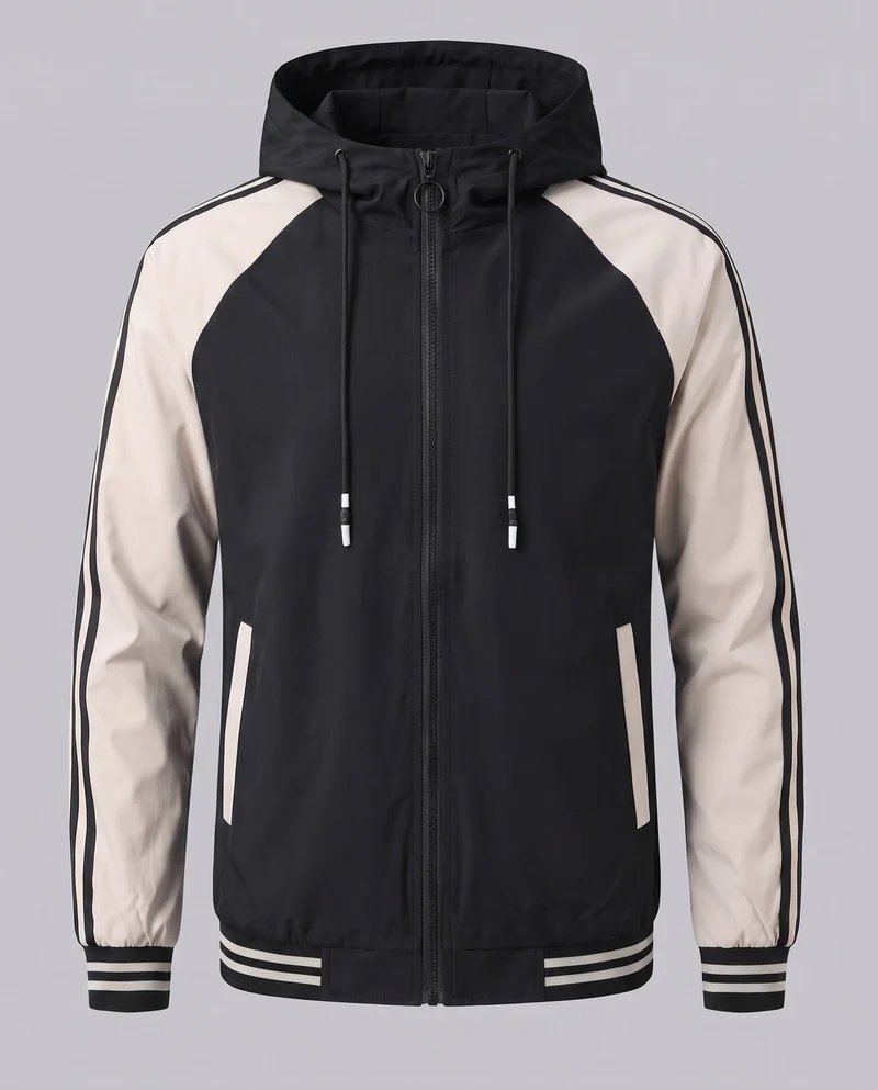 Leichte sportliche Herrenjacke mit Kapuze Drune