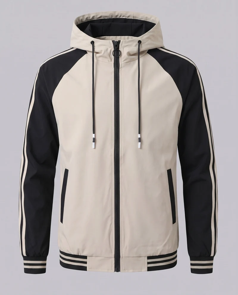 Leichte sportliche Herrenjacke mit Kapuze Drune