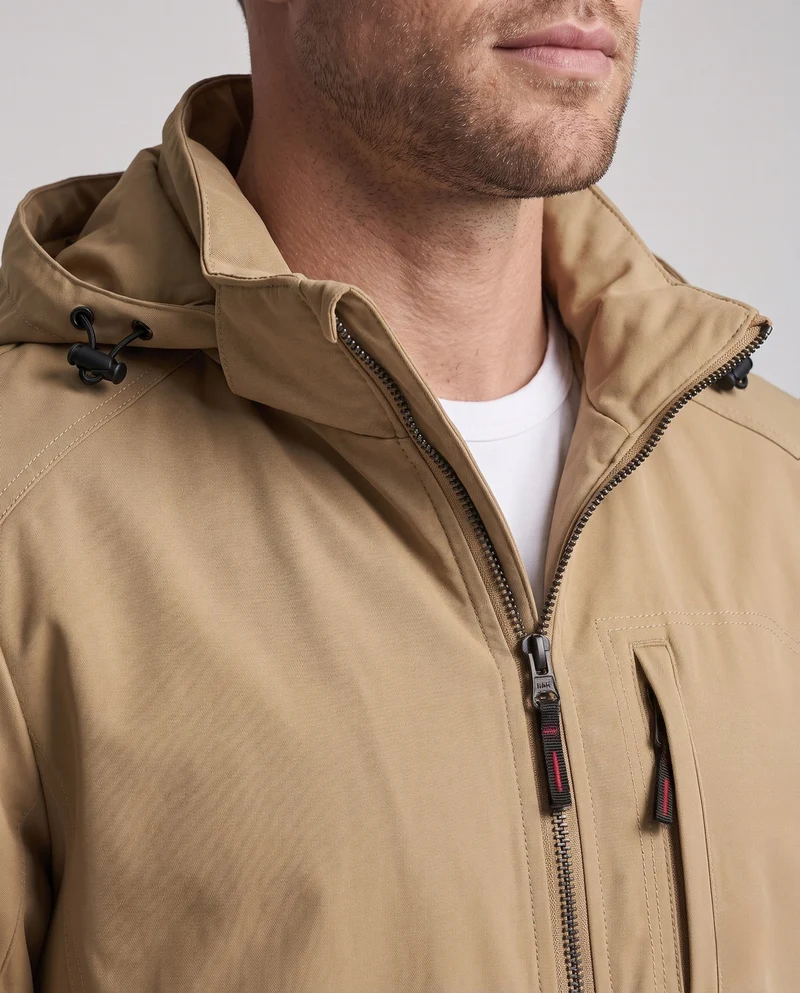 Herren Sportliche Outdoor-Jacke mit Kapuze Drune