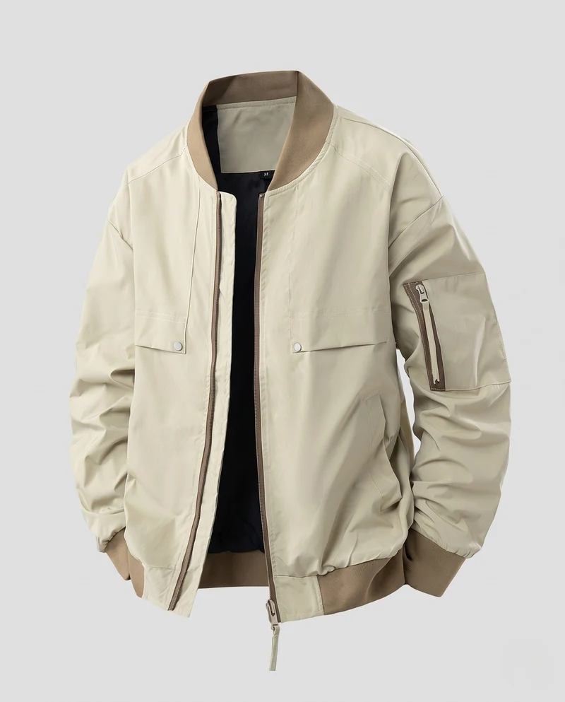 Sportliche Übergangsjacke für Herren mit modischen Details Drune