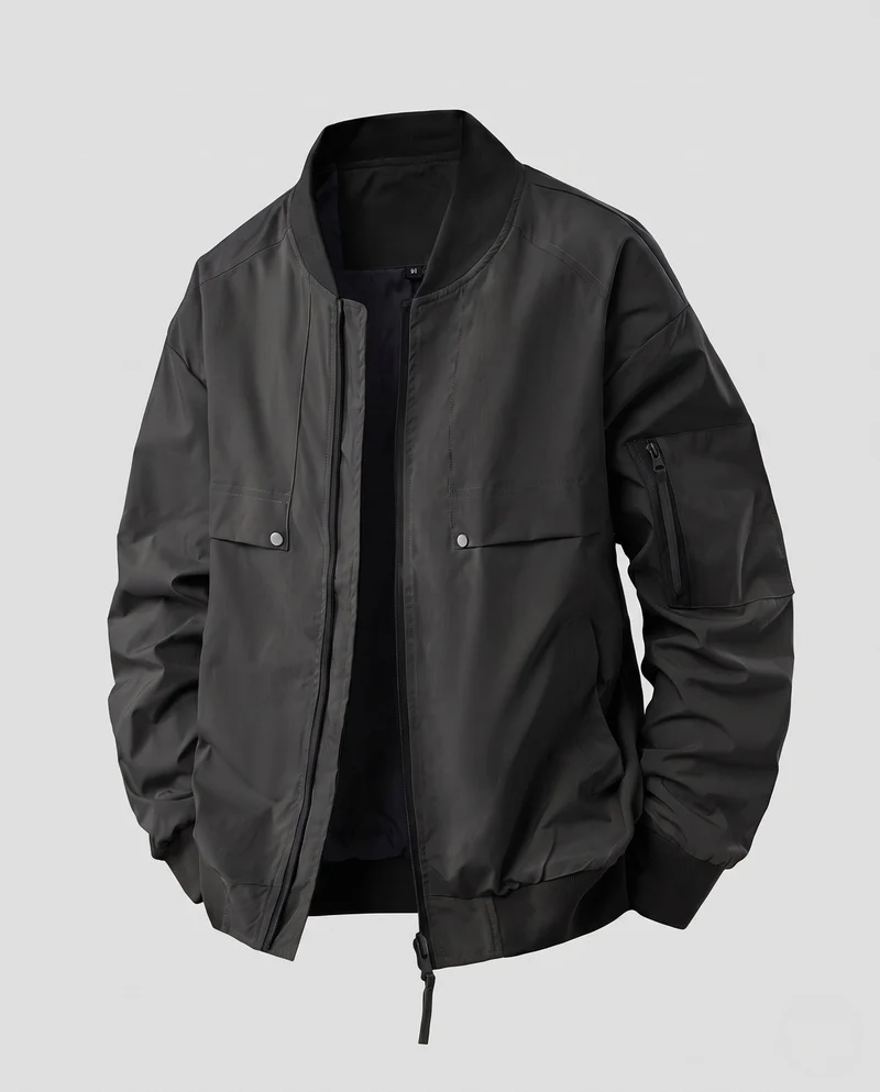 Sportliche Übergangsjacke für Herren mit modischen Details Drune