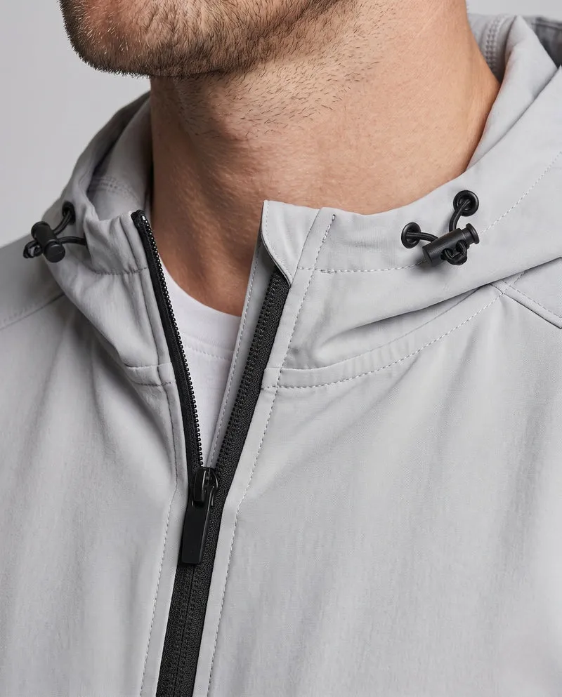 Herren sportliche Übergangsjacke mit verstellbare Kapuze Drune