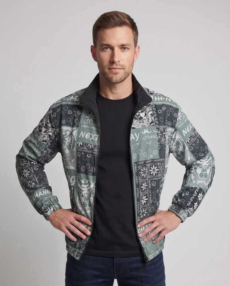 Herren Sportliche Utility Jacke Drune