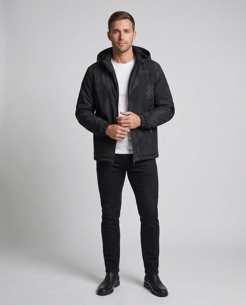 Sportliche Winterjacke für Herren mit Fleece-Futter Drune