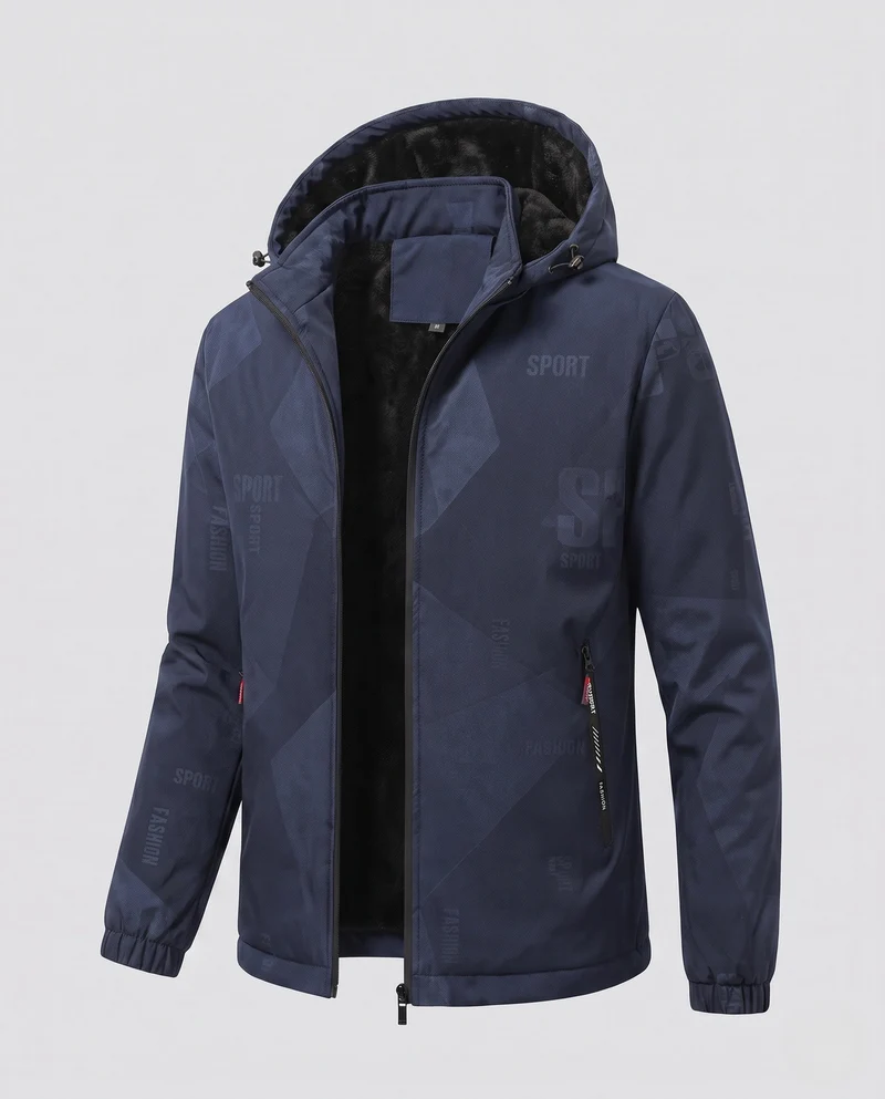 Sportliche Winterjacke für Herren mit Fleece-Futter Drune