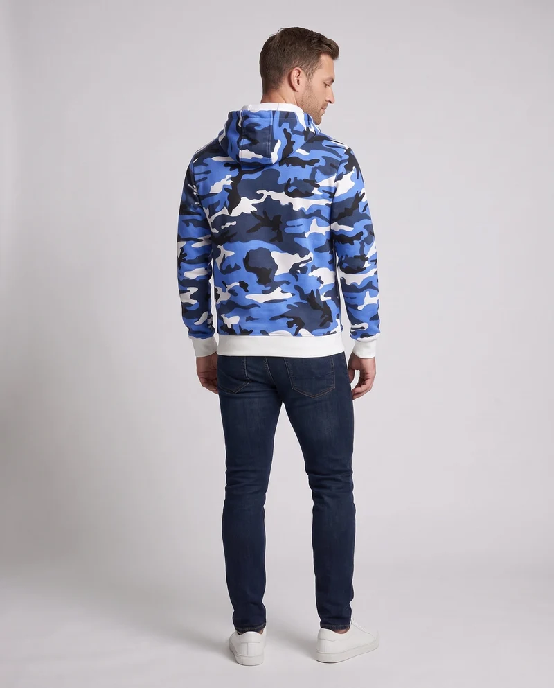 Männer Sport Hoodie im Camouflage-Design Drune