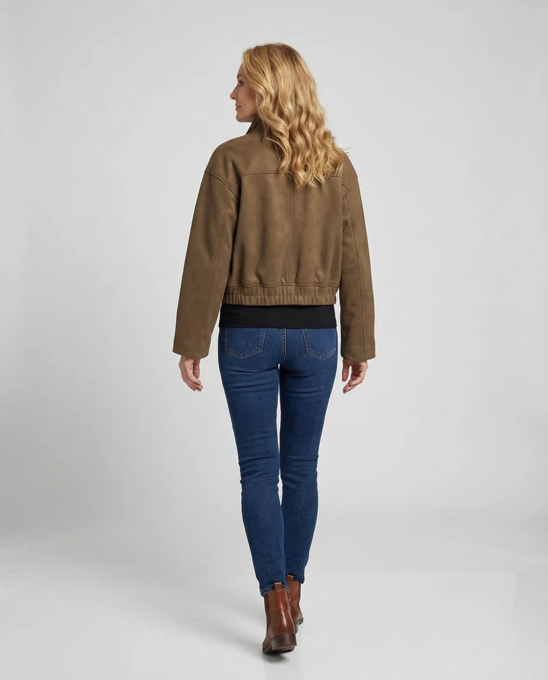 Freizeitkleidung Damen Utility Jacke Kurz