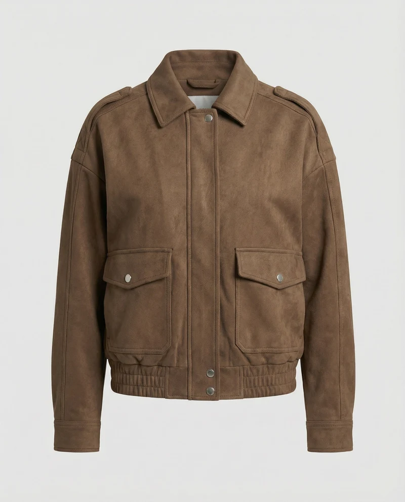 Freizeitkleidung Damen Samtjacke Locker