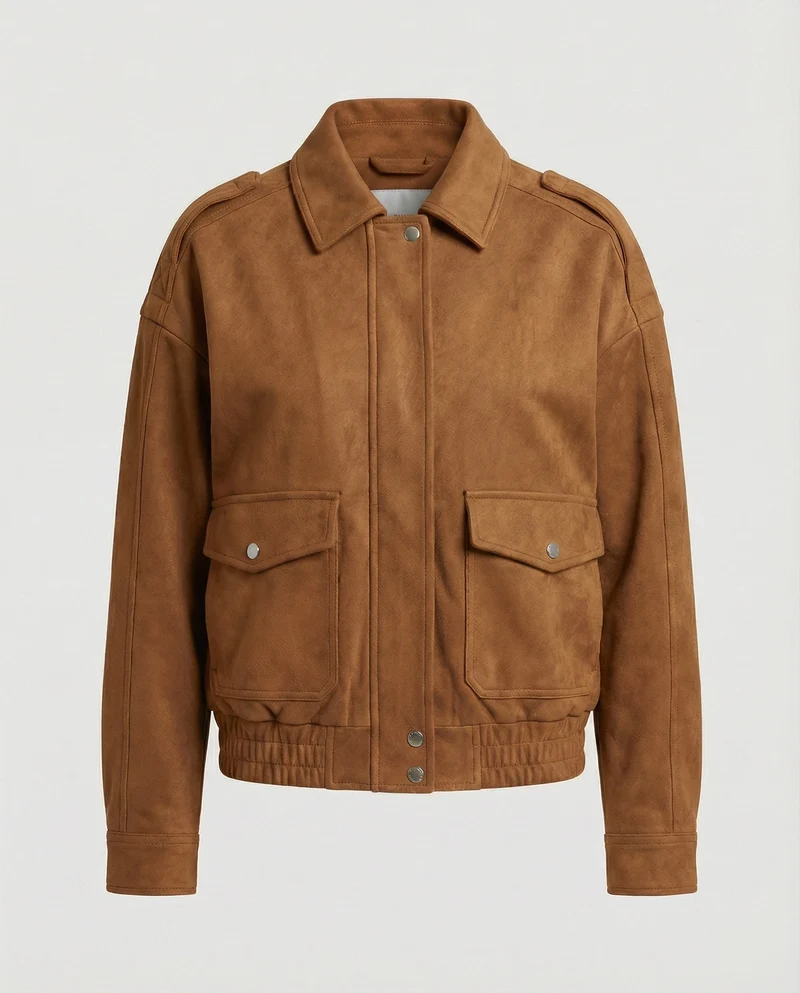 Freizeitkleidung Damen Samtjacke Locker