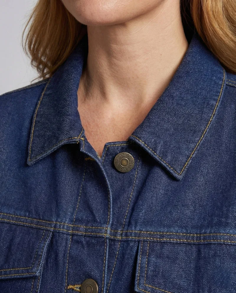 Damen Jeans Set Oversize Jacke A-Linie Rock