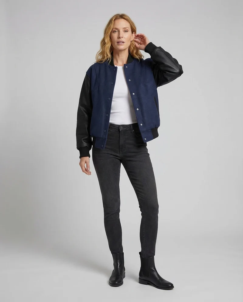 Damen Varsity Jacke Oversize