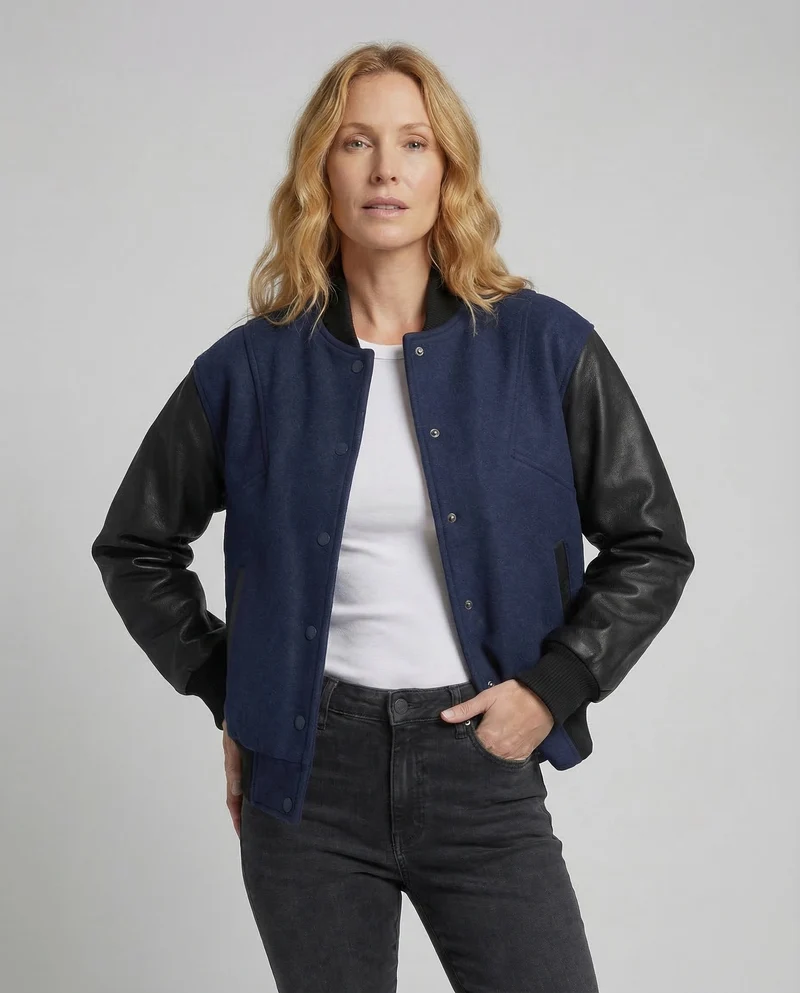Damen Varsity Jacke Oversize