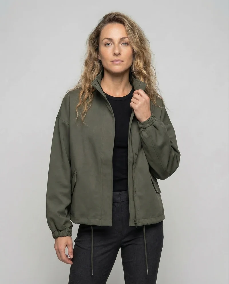 Damen Utility-Jacke mit Kordelzug