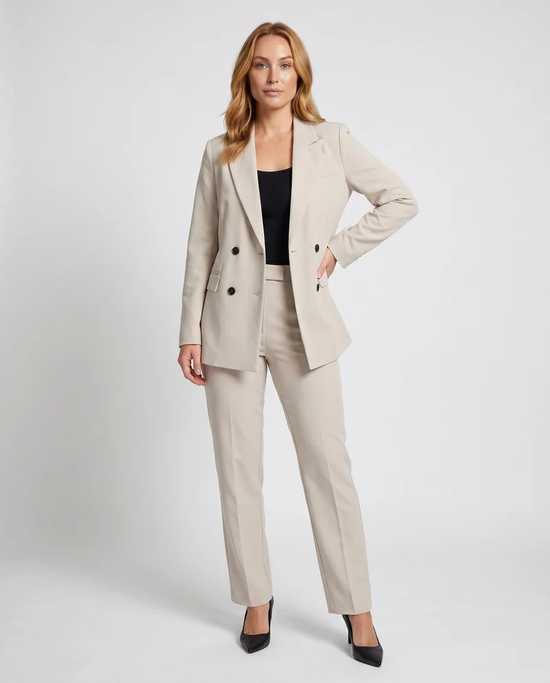 Elegante Damenbusinessjacke mit modischen Details und fließendem Schnitt