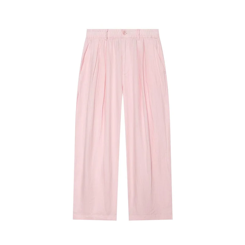 Damen Oversized Seidenimitat-Hemdbluse mit Kentkragen und Manschetten Drune