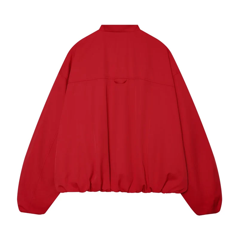 Damen Oversized Bomberjacke mit Schalkragen, Raglanärmeln und elastischem Saum Drune