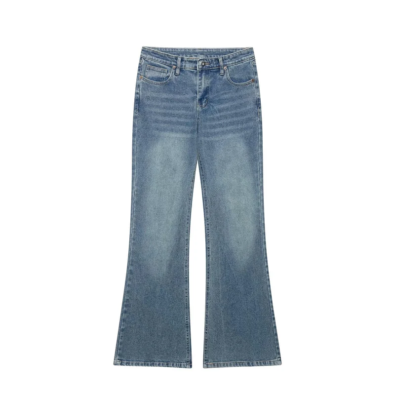 Damen Highwaist Schlagjeans mit weitem Bein und Five‑Pocket‑Design Drune