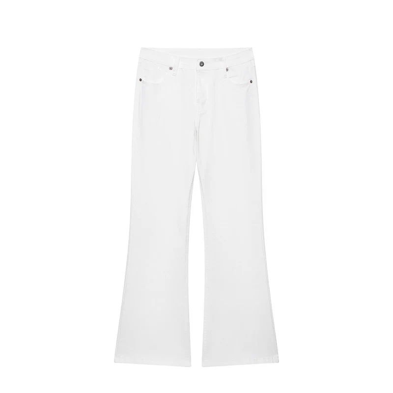 Damen Highwaist Schlagjeans mit weitem Bein und Five‑Pocket‑Design Drune