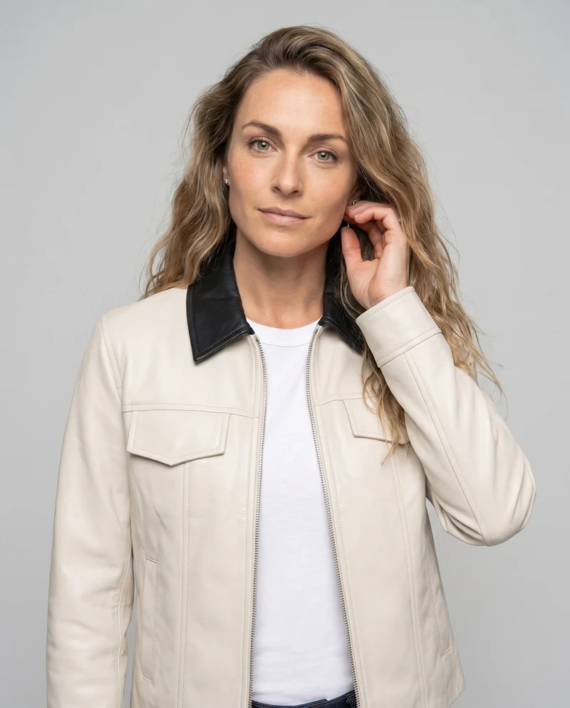 Damen Freizeitjacke mit modernem Kragen und praktischen Taschen