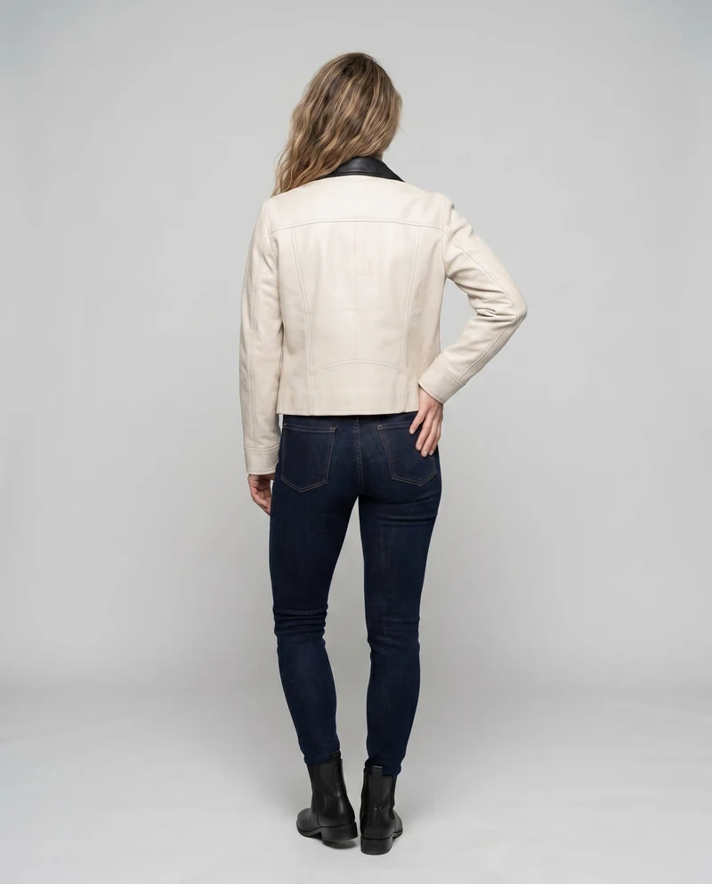 Damen Freizeitjacke mit modernem Kragen und praktischen Taschen
