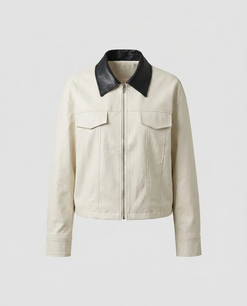 Damen Freizeitjacke mit modernem Kragen und praktischen Taschen