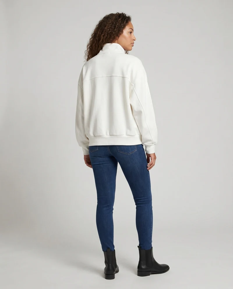 Damen Sportjacke mit hohem Kragen und lässiger Passform