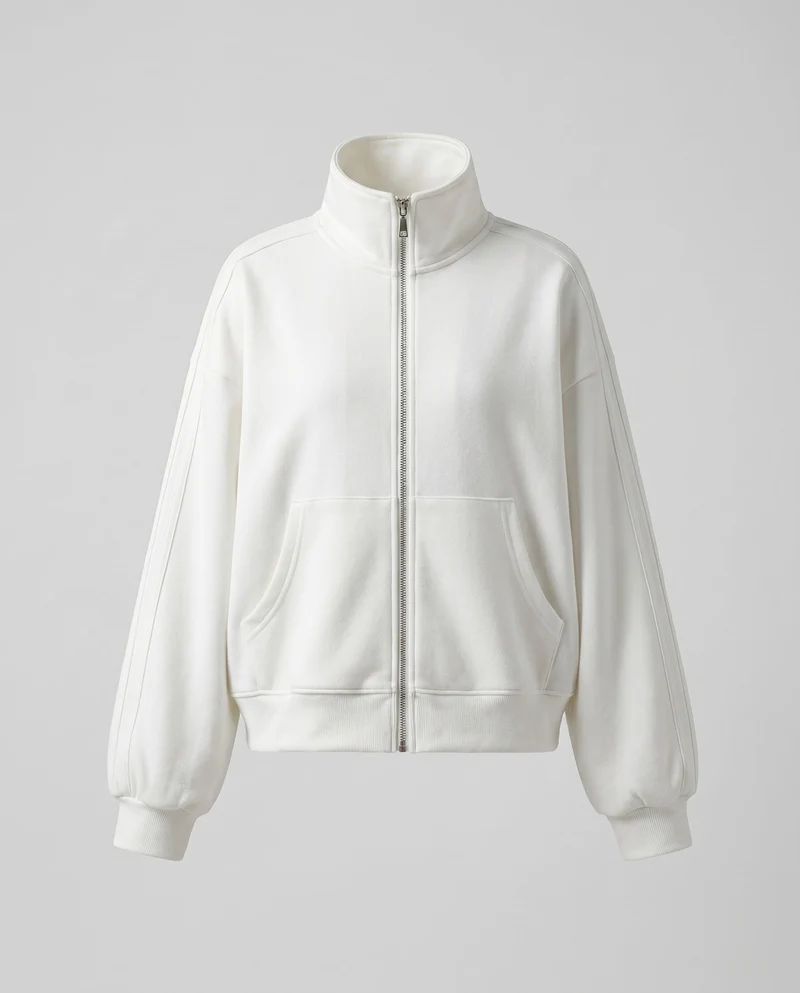 Damen Sportjacke mit hohem Kragen und lässiger Passform