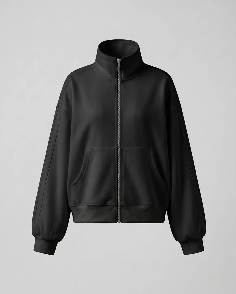 Damen Sportjacke mit hohem Kragen und lässiger Passform