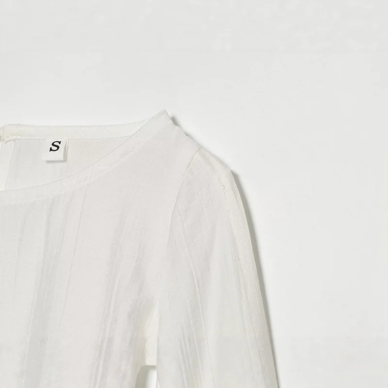 Damen Oversize-Bluse mit Ballonärmeln und Manschetten Drune