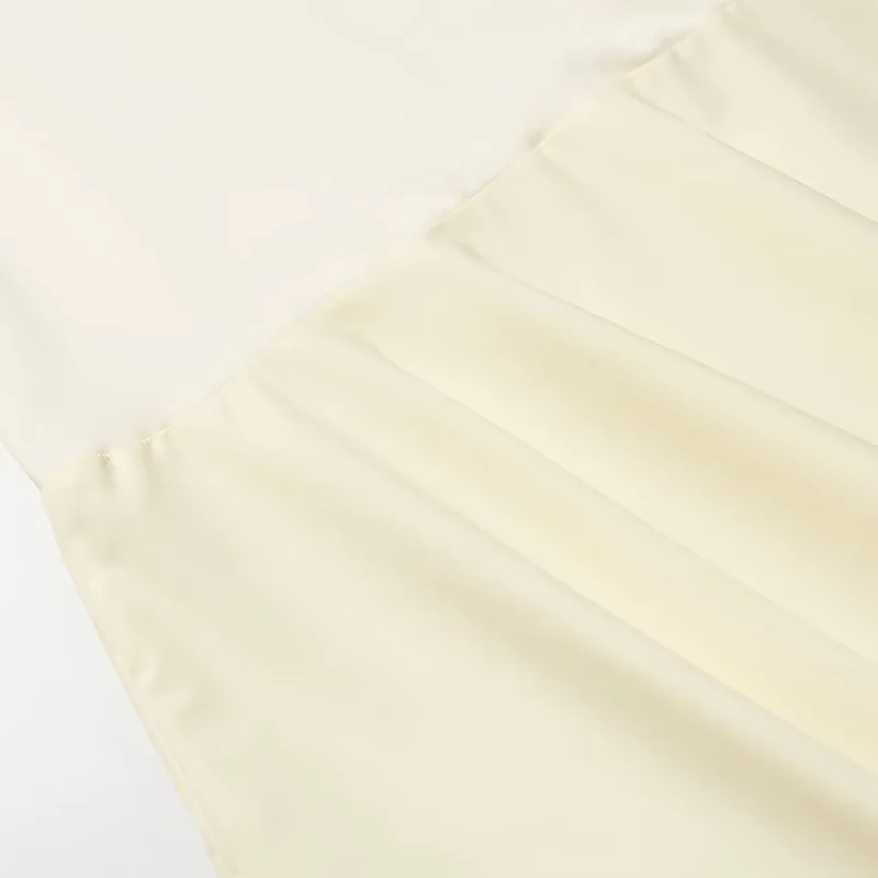 Damen Maxikleid mit kurzen Ärmeln, figurumspielendem Oberteil und ausgestelltem Volant-Saum Drune