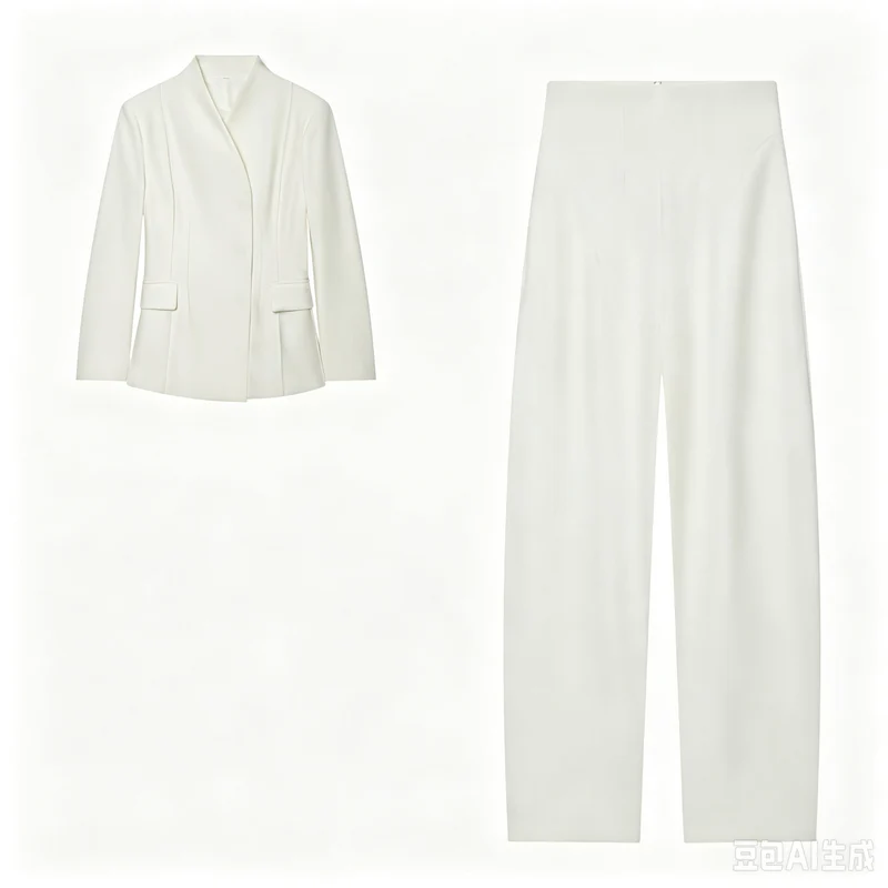Damen Longblazer mit verdeckter Knopfleiste und Pattentaschen Drune