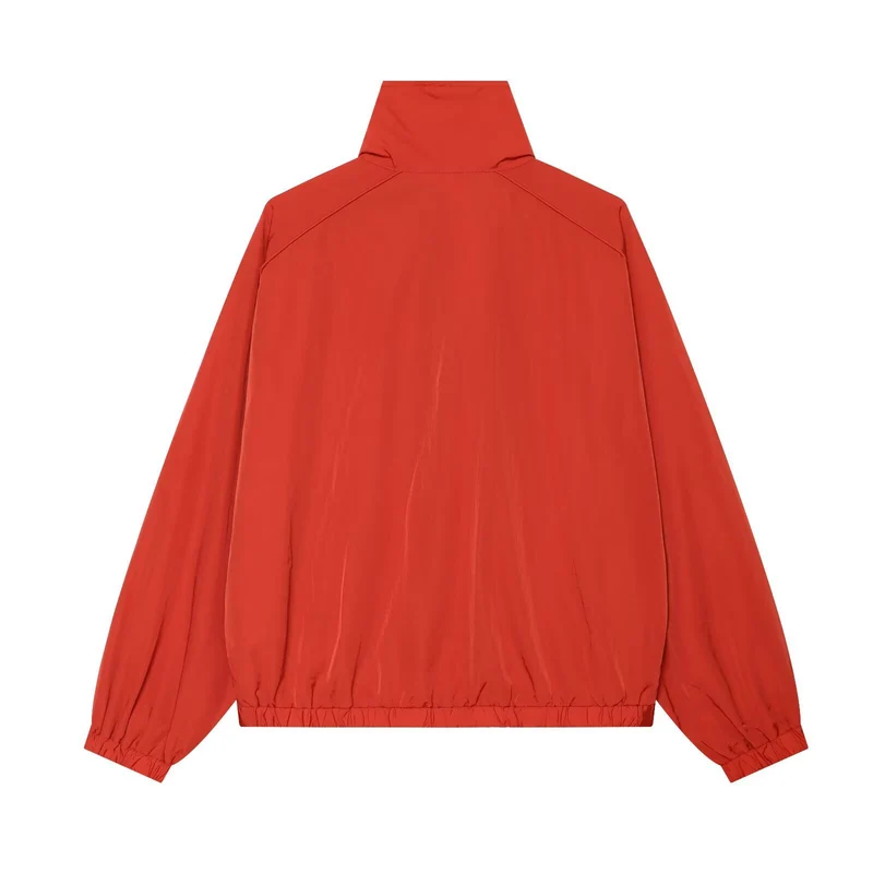Damen Leichter Technical Windbreaker‑Blouson mit hohem Stehkragen, verdecktem Reißverschluss und elastischem Saum Drune