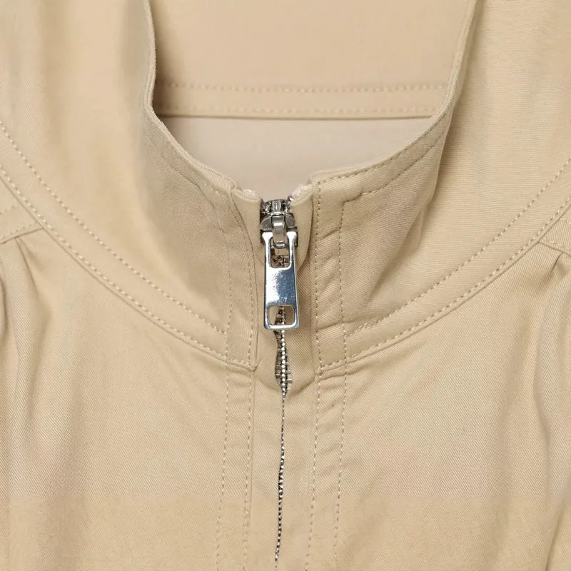 Damen Kurzjacke mit Stehkragen, gerafften Schultern und durchgehendem Reißverschluss Drune
