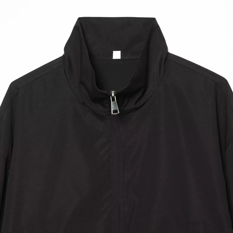 Damen Leichter Blouson mit Stehkragen, Tunnelzug‑Taille und Tüllsaum Drune