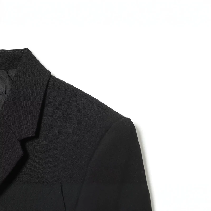 Damen Langer Blazer mit Reverskragen, tailliertem Schnitt und drei Knöpfen Drune