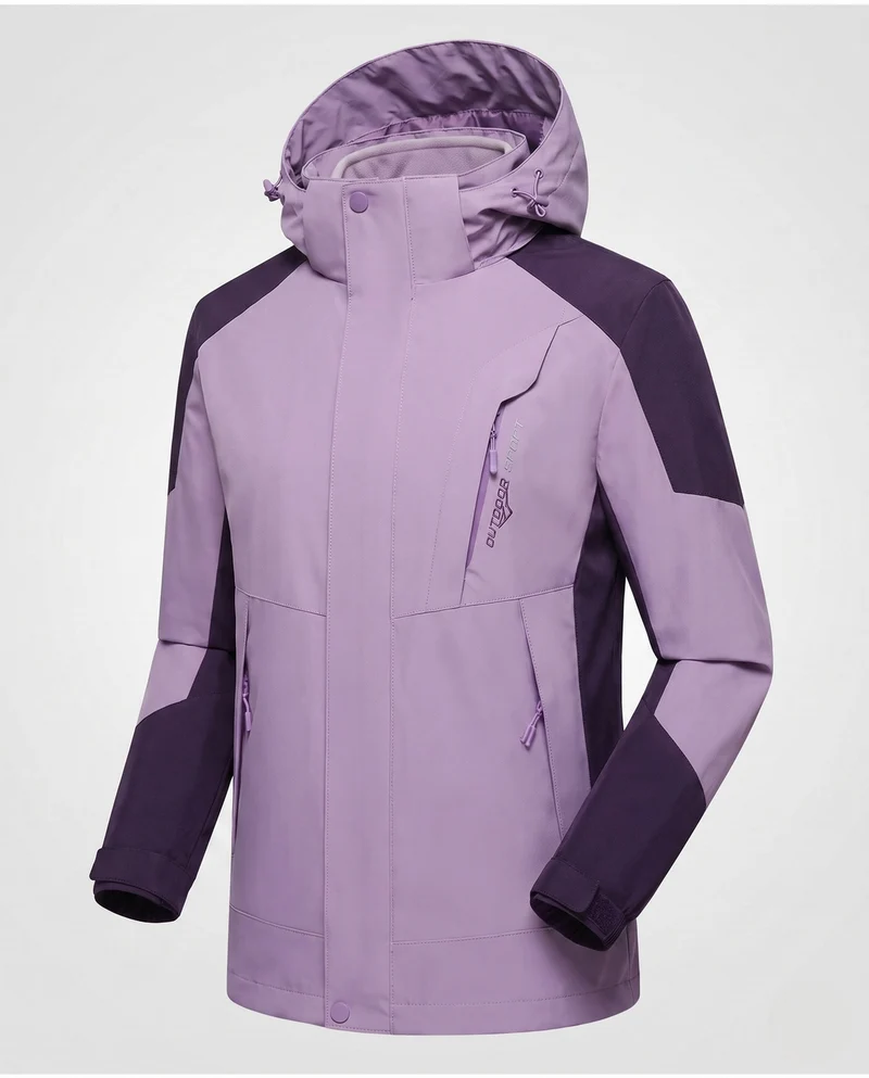 Herren Softshell Outdoorjacke mit verstellbarer Kapuze, wind- und wasserabweisend, verstärkte Einsätze