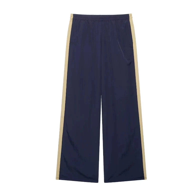 Damen Zweiteiliges Set mit lockerem Hemd und gerade geschnittener Highwaist‑Hose Drune