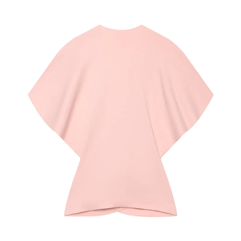 Damen Wickel-Top mit Kimonoärmeln und Twist-Detail Drune