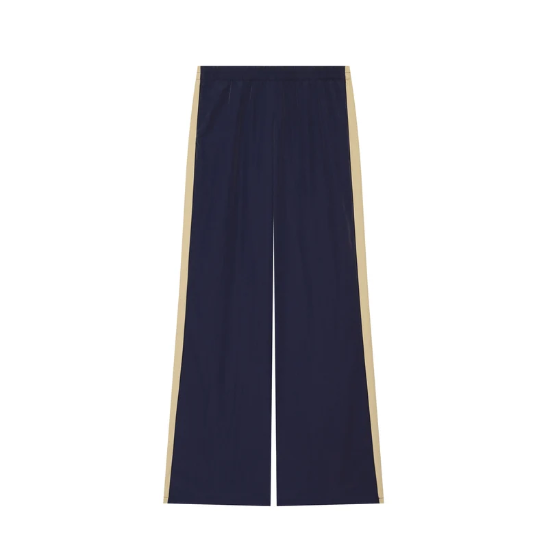 Damen Weite Trackpants mit elastischem Bund und kontrastfarbigen Seitenstreifen Drune