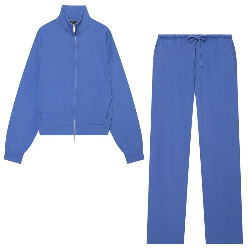 Damen Weite Loungehose mit elastischem Bund, Tunnelzug und Seitentaschen Drune
