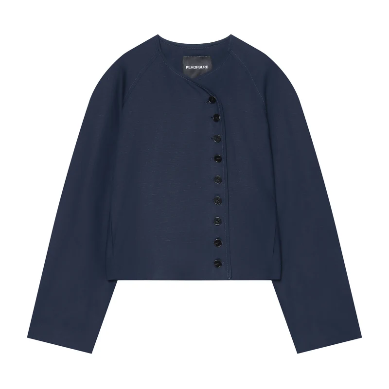 Damen weite High‑Waist Culottehose mit Bundfalten und verdecktem Verschluss Drune