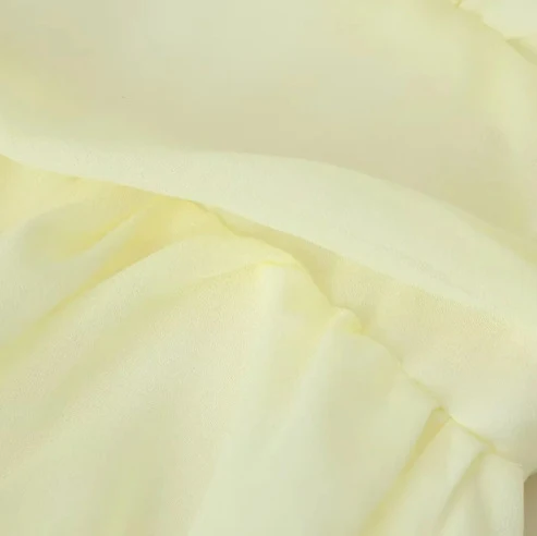 Damen volantiges Chiffon-Minikleid mit tiefem V‑Ausschnitt Drune