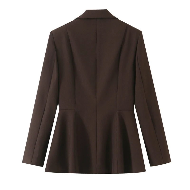 Damen Taillierter Blazer mit Schößchen, Reverskragen und Wiener Nähten Drune