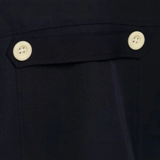 Damen Taillierte Cropped‑Fieldjacke im Blousonstil mit Schulterklappen und aufgesetzten Pattentaschen Drune