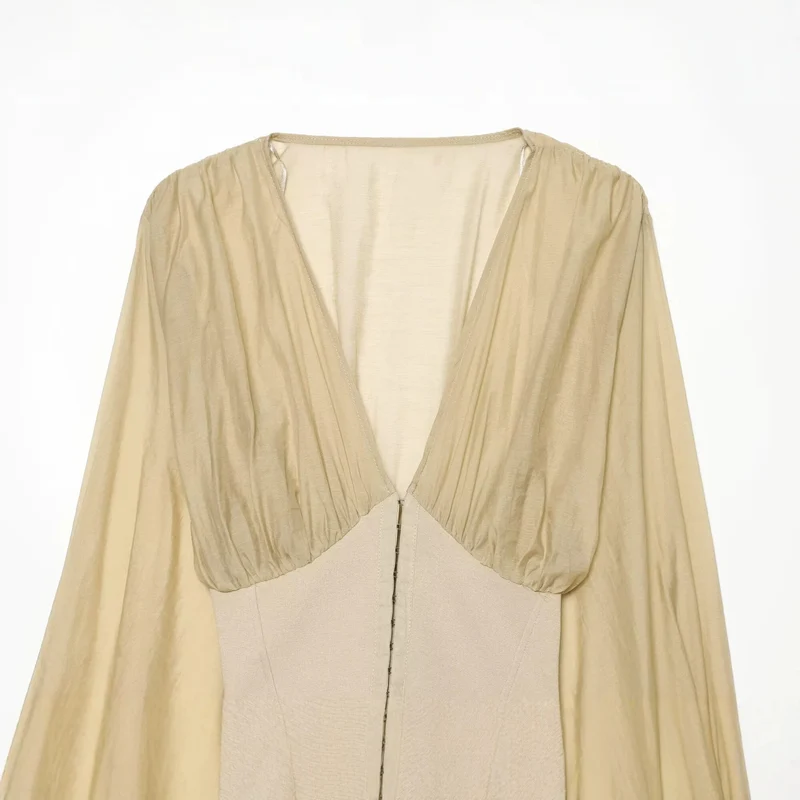 Damen Cape-Bolero mit Korsettbund und voluminösen Ballonärmeln Drune