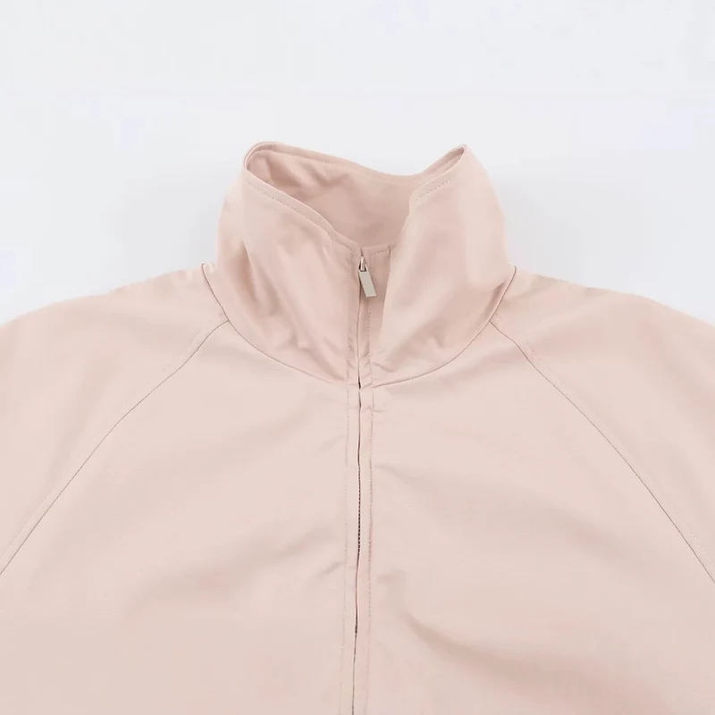 Damen Boxy Kurzblouson mit hohem Stehkragen und Reißverschluss Drune